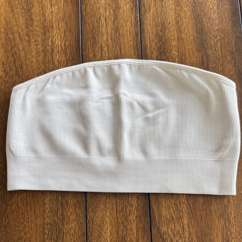 Sweaty Betty White Ribbed strapless bra